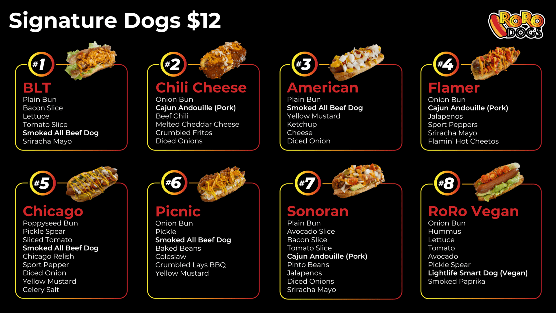 Roro Dogs Menu for TV 2-13-24-01