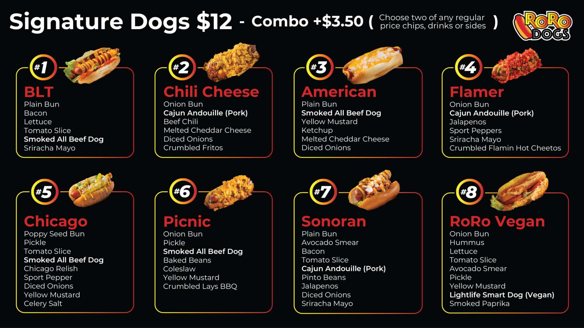 Roro Dogs Menu for TV 9-30-24-01